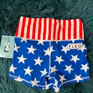 Fleo American flag shorts size xs